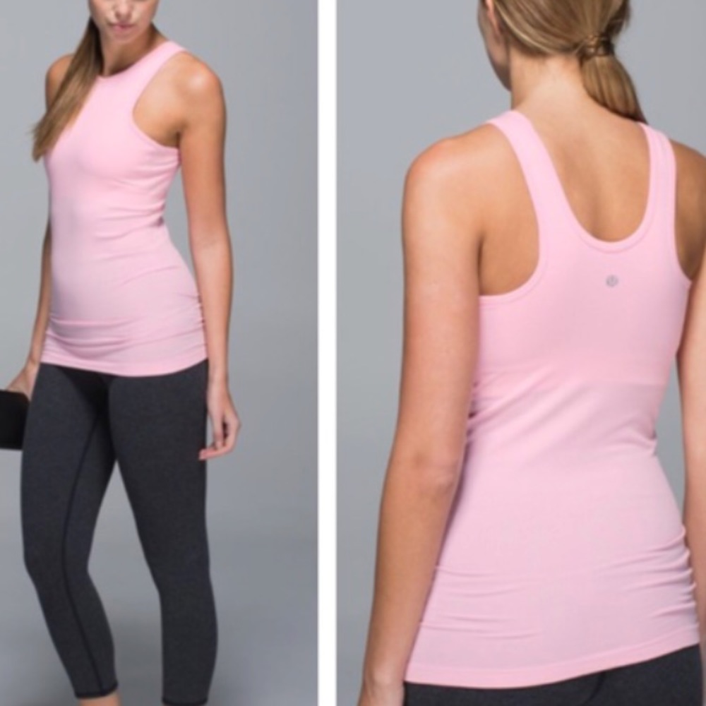 lululemon athletica Pink Racerback Tank Top